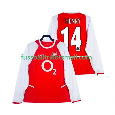 Fußballtrikots Arsenal Henry 14 2003 Retro 2002 Langarm Heimtrikotsatz kaufen